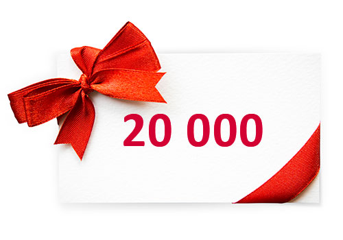 Сертификат на 20 000 руб. на негарантийный ремонт пола